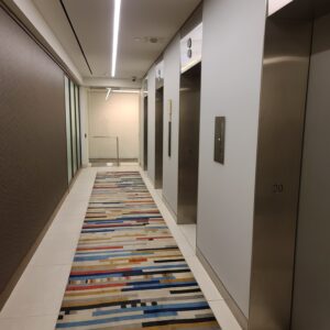 Elevator lobby on the 20th Floor